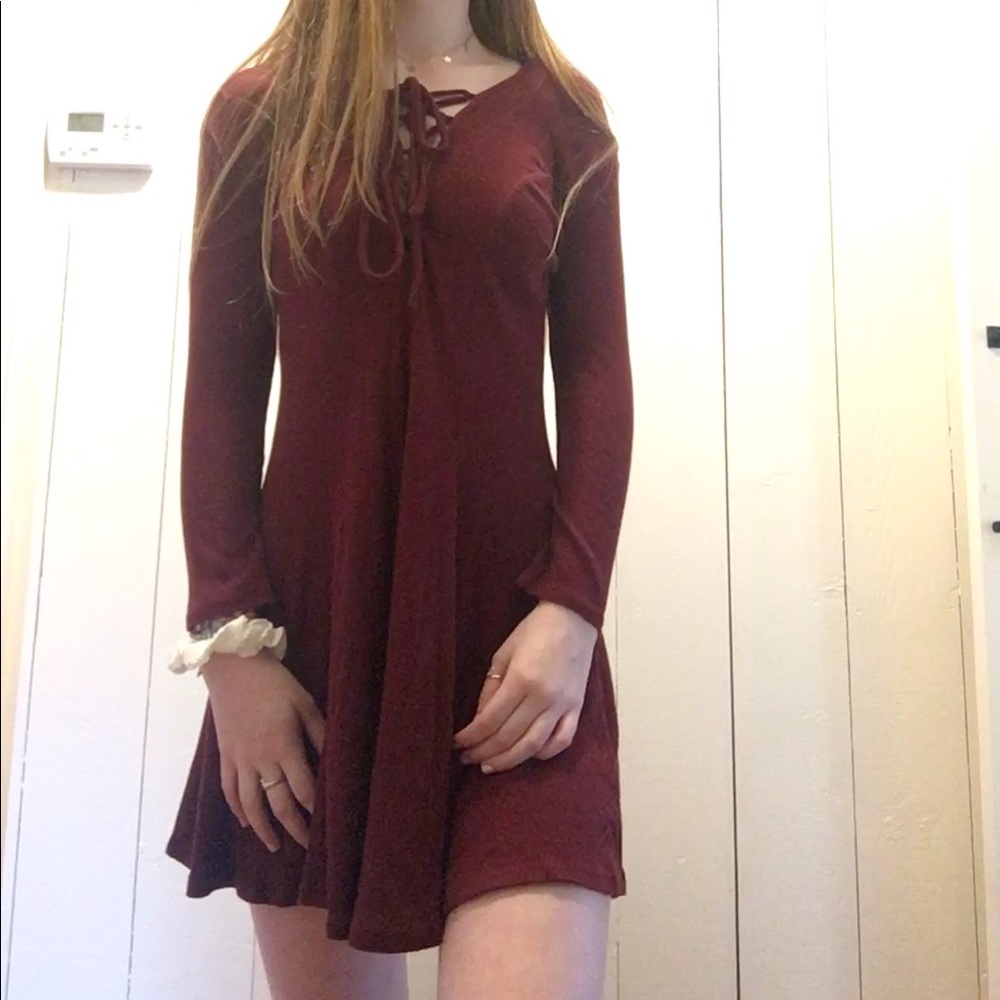 Maroon Dress